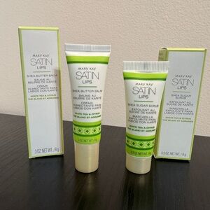 Mary Kay White Tea and Citrus Satin Lips Shea Butter Balm and Sugar Scrub